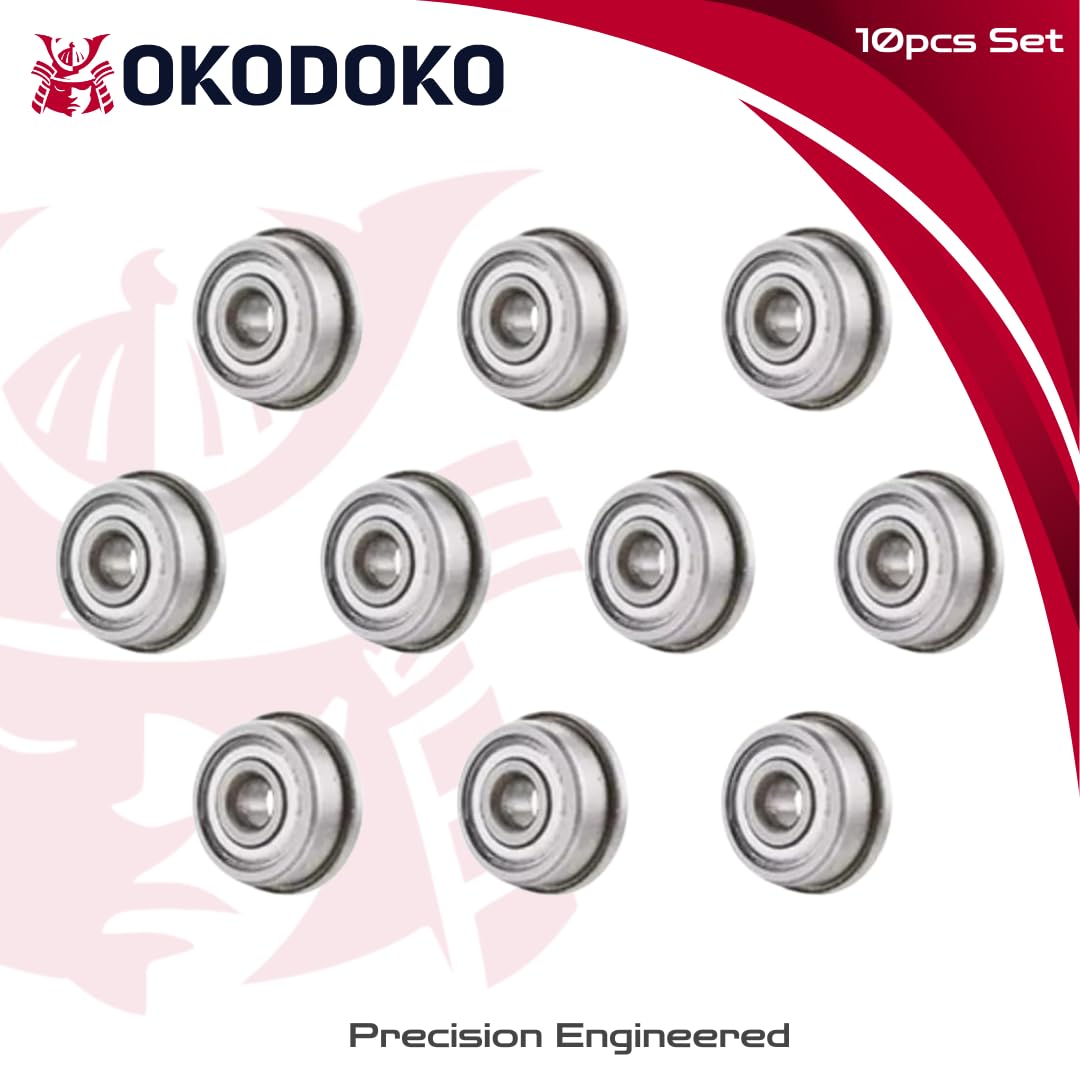 10pcs F623ZZ Flange Deep Groove Ball Bearing 3x10x4mm Shielded Chrome Bearings