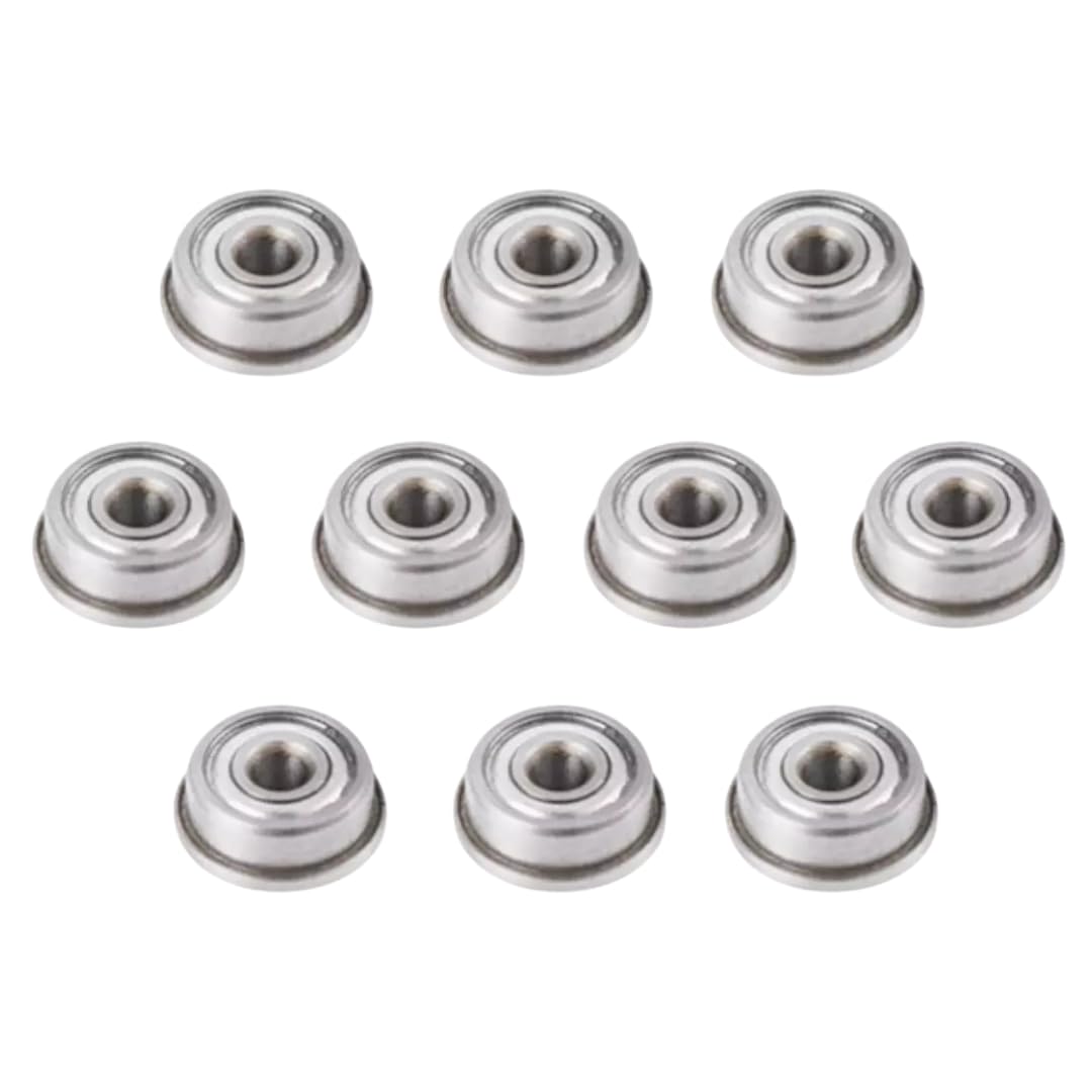 10pcs F623ZZ Flange Deep Groove Ball Bearing 3x10x4mm Shielded Chrome Bearings