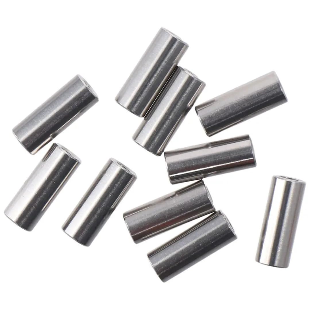 20 Pack of M8 Round Coupling Nuts - 304 Stainless Steel Connector Nut 30mm (1.17inch) Length