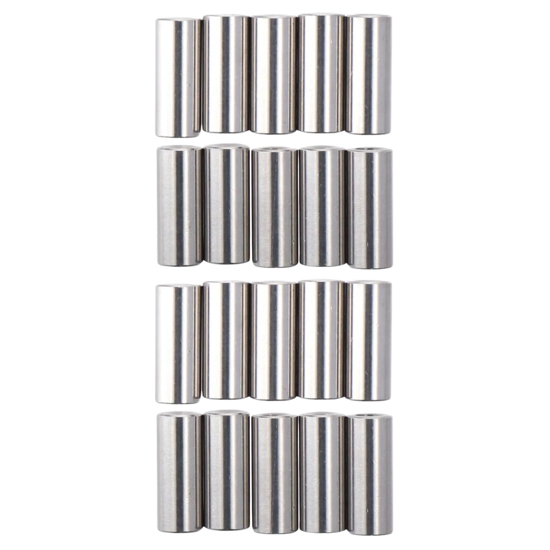 20 Pack of M8 Round Coupling Nuts - 304 Stainless Steel Connector Nut 30mm (1.17inch) Length