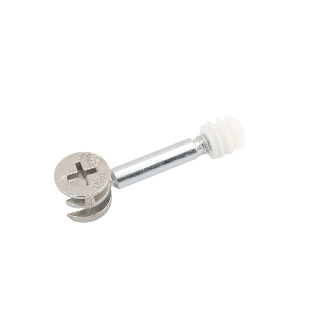 20 Sets Flat Pack Furniture Connector Cam Bolt Nut Dowel Fixing Screws - Locking Fittings & 35mm Connecting Rod Bolts for Cabinet Wardrobe & Drawer Assembly