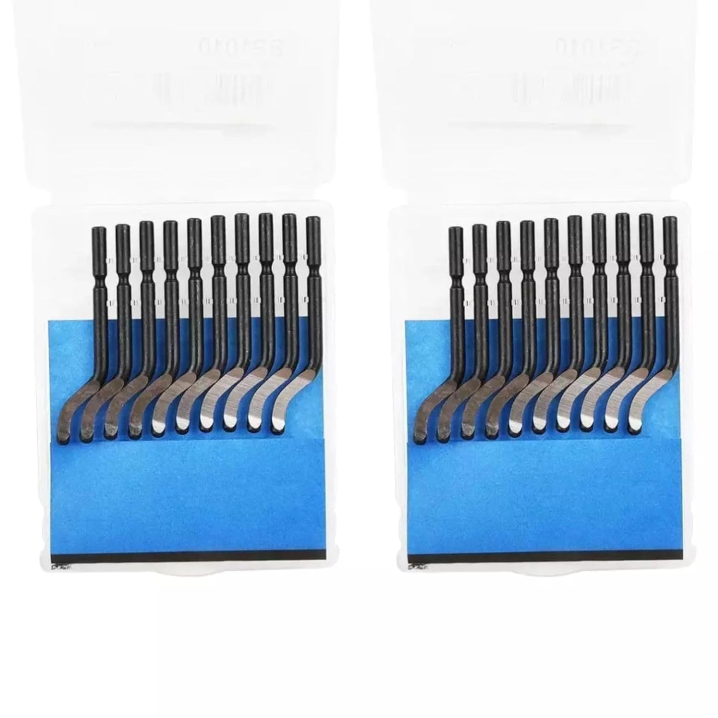20pcs BS1010 Deburring Tool Knife Blades for Metal, Copper, Steel, Iron, Aluminium, Plastic, PVC