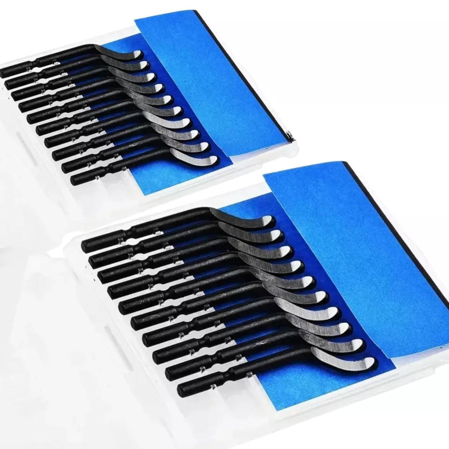 20pcs BS1010 Deburring Tool Knife Blades for Metal, Copper, Steel, Iron, Aluminium, Plastic, PVC