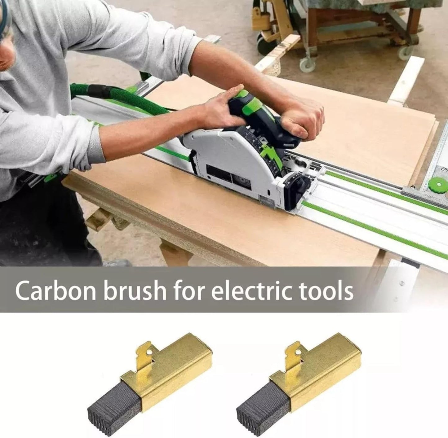 2pcs 491704 Carbon Brushes for Festool TS 55 F EBQ 230V TS75 AP55EB AP65EB AT55E & AT65EB