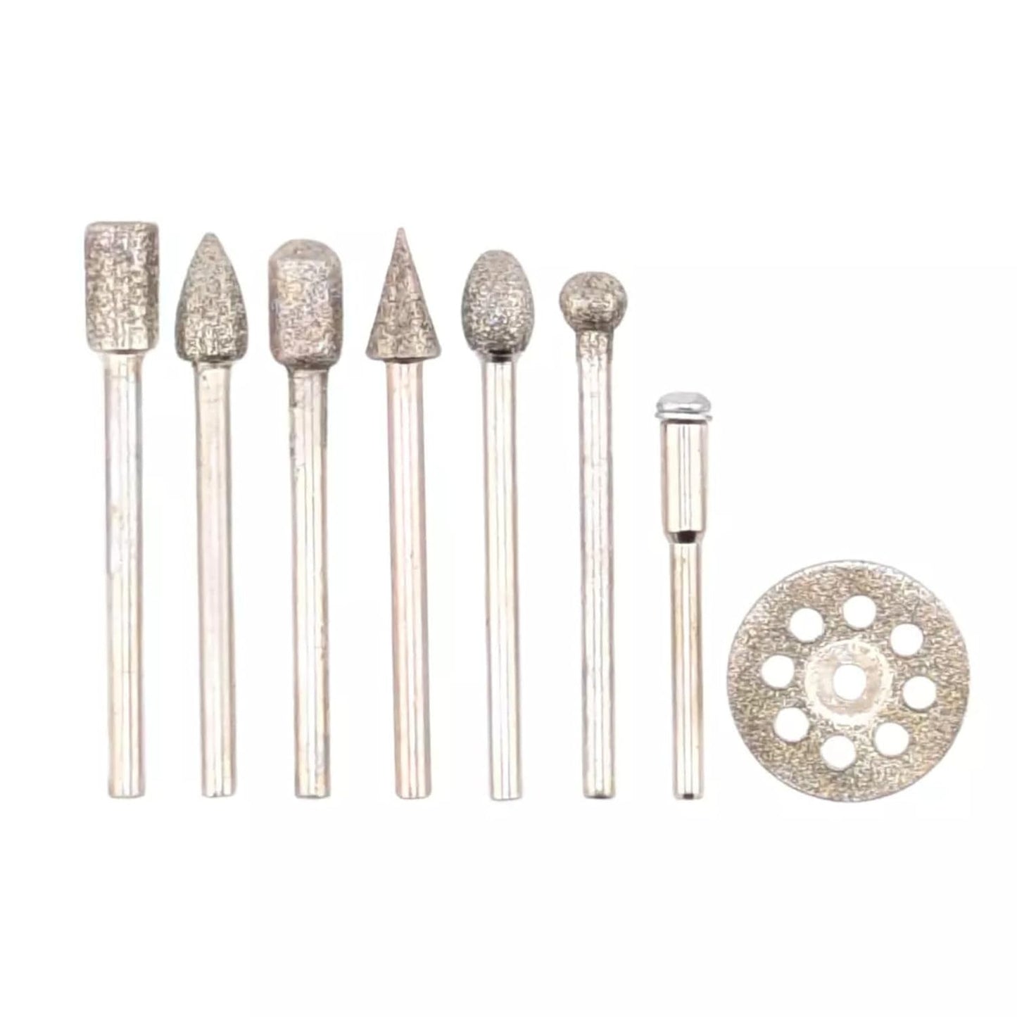 30pcs Diamond Grinding Bit Set for Dremel for Stone Glass Carving Polishing Diamond Grinding Burr Rotary Tool 3mm Shank