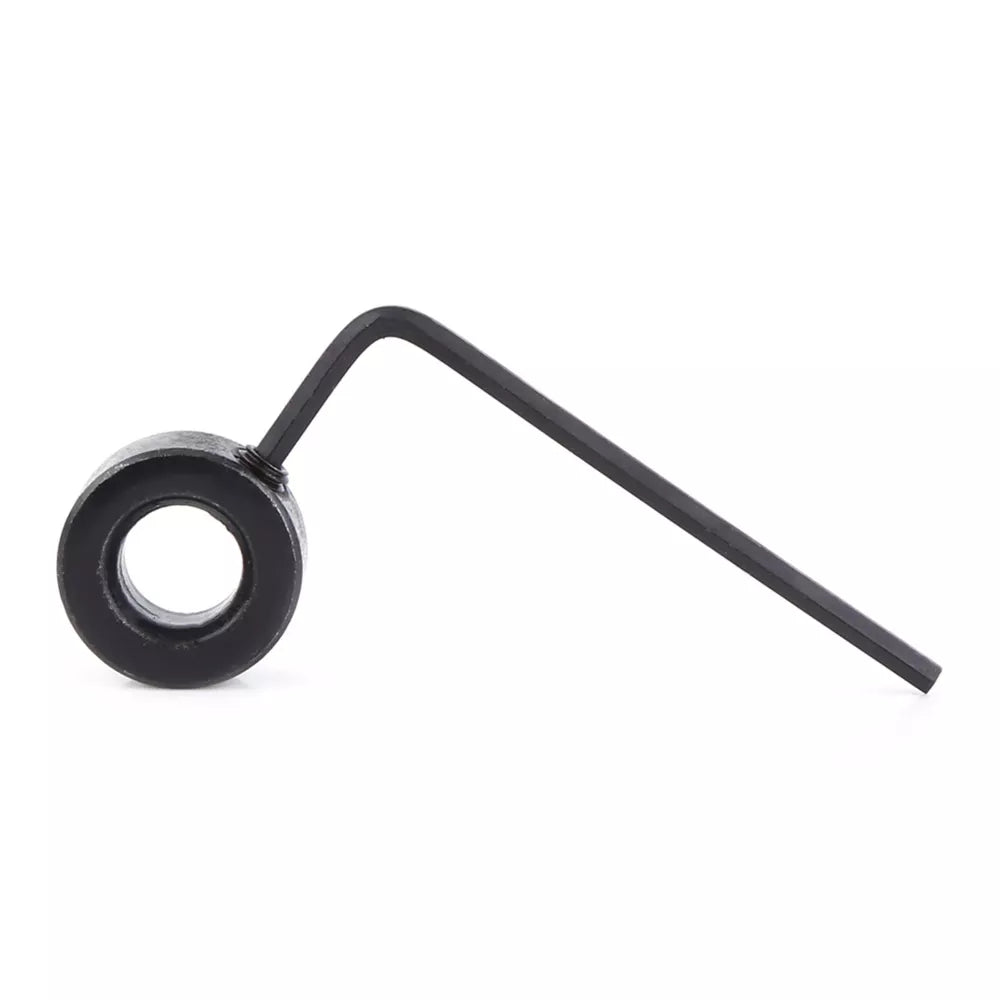 3/8" Lip and Spur Point Drill Bit with Adjustable Stop Collar and Tool for Pocket Hole Jigs 1/4" Hex