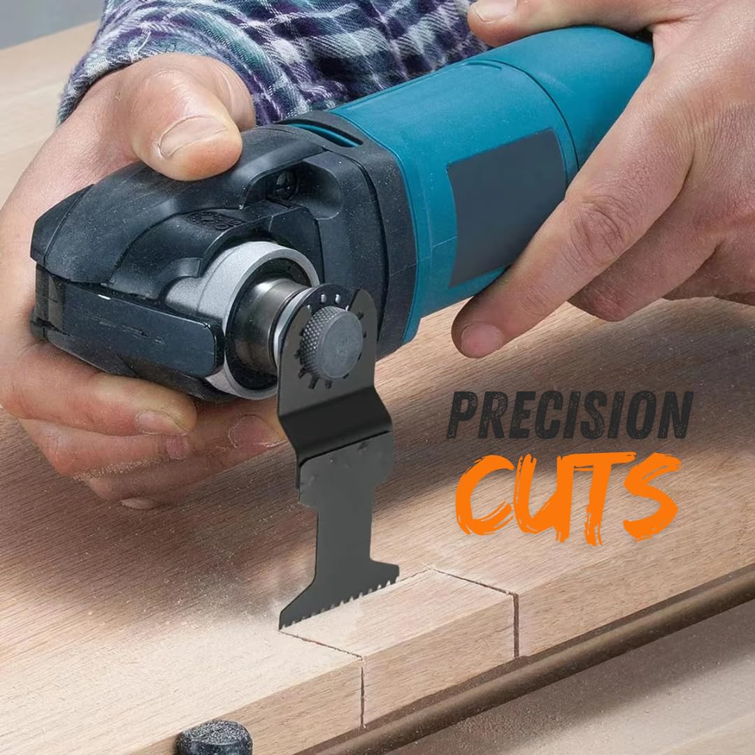 3pcs High Carbon Steel HCS Oscillating Saw Tool Blades - Multitool Quick Release Blades for Wood Drywall Plaster Plastic & PVC