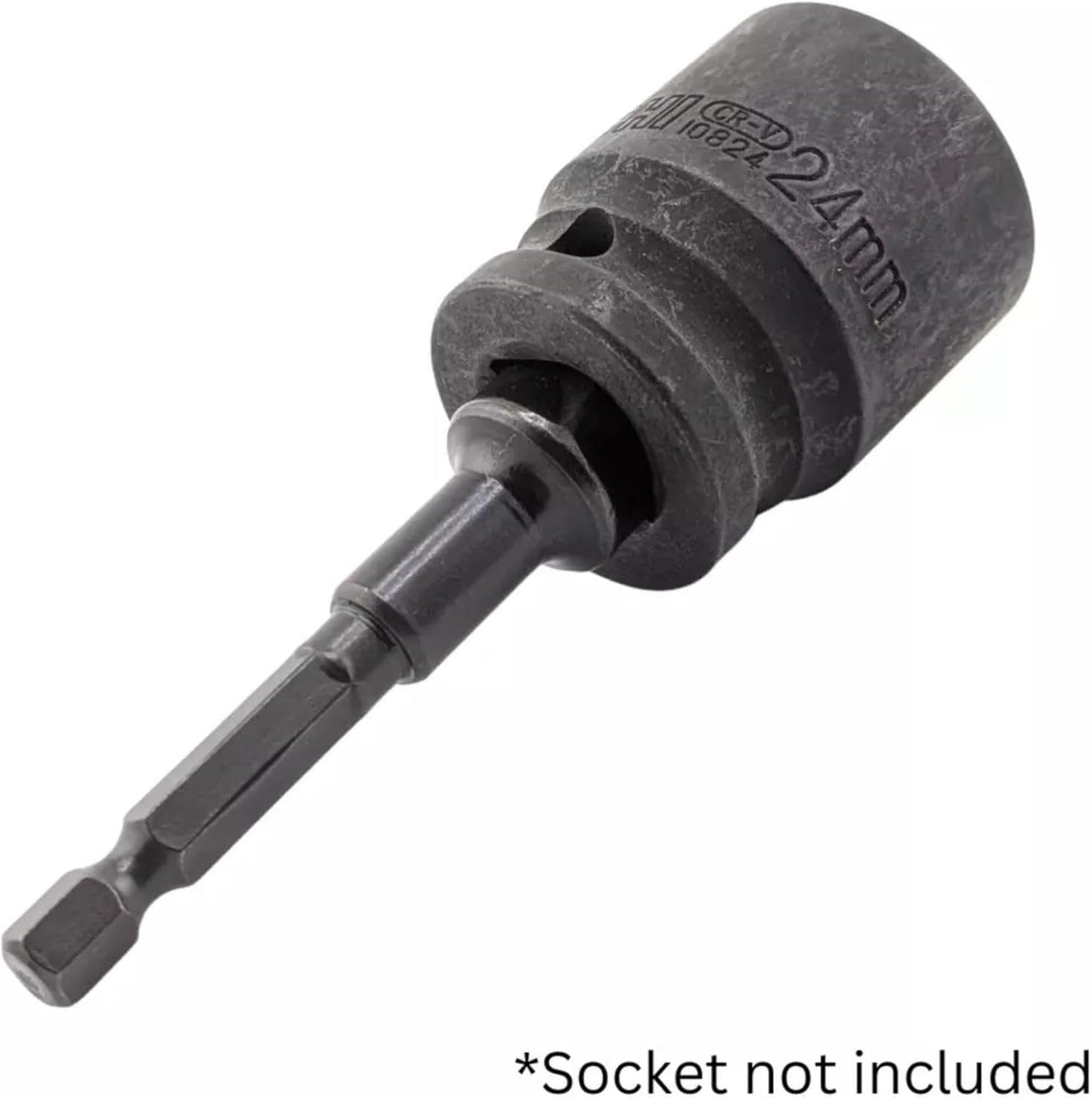 5pcs Heavy Duty Impact Grade Drill Extension Adapter 1/4" Inch Hex to 1/2" Inch Socket Drill Bit Adapter Cr-V Steel Set - 3" Inch Long