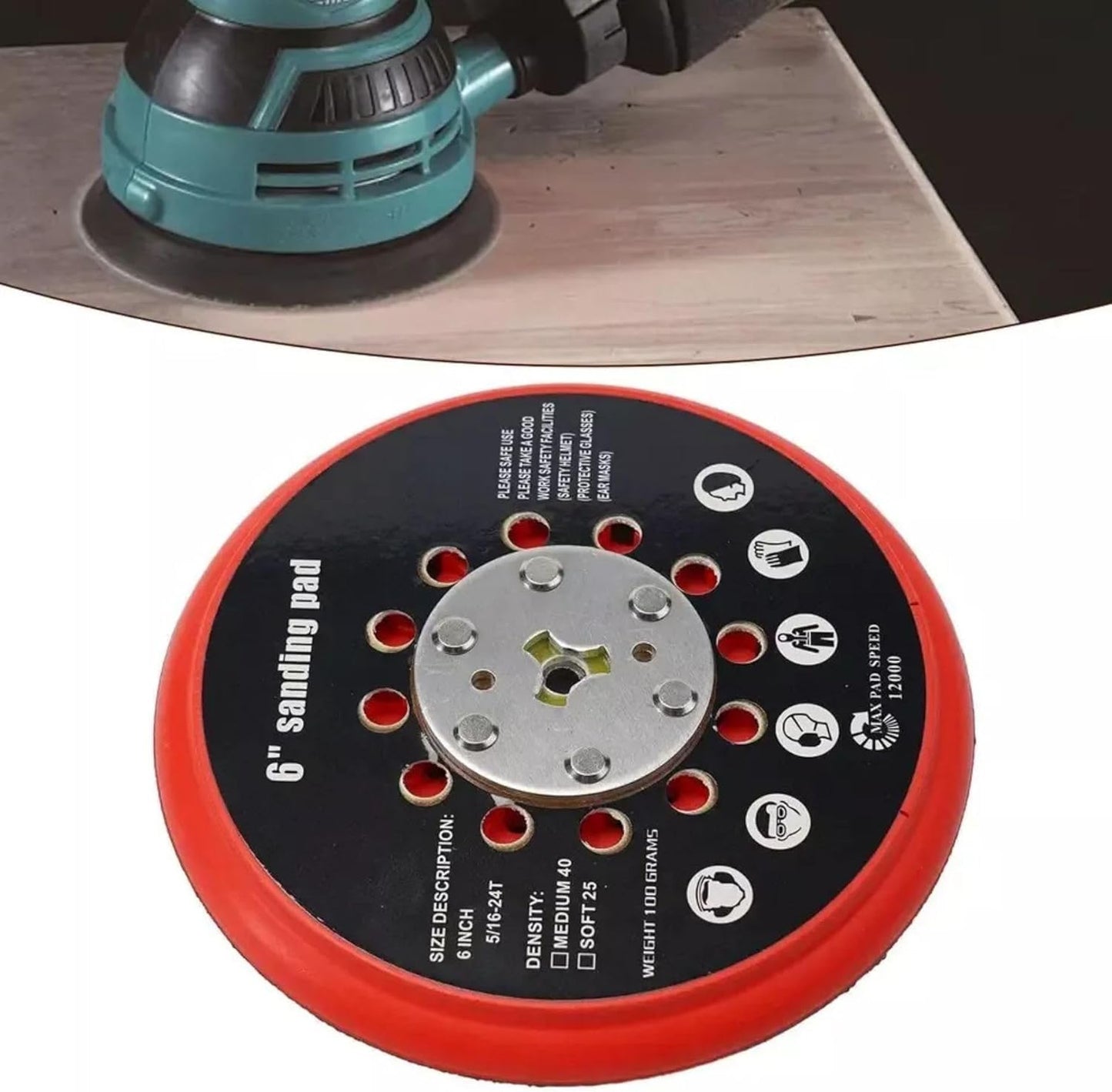 Medium Multihole Backing Pad for Bosch 2608900007 // GET 75-150 GEX 34-150