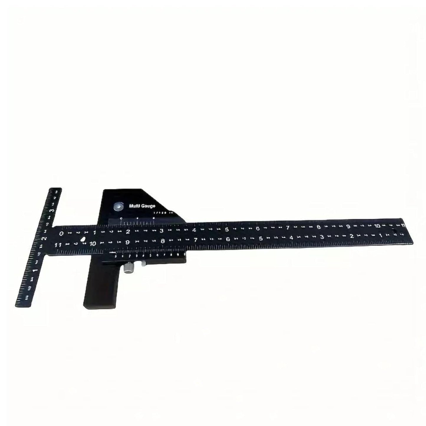 Woodworking Scriber T Square Ruler Slide Marking Measuring Gauge Scribing Carpentry Tool - Aluminium Alloy for Carpenter Layout Measuring T-Square