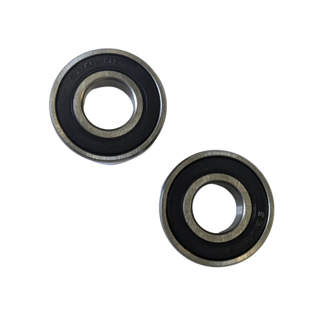 2pcs 6202RS Rubber Sealed Bearings - 15mm ID x 35mm OD x 11mm Width