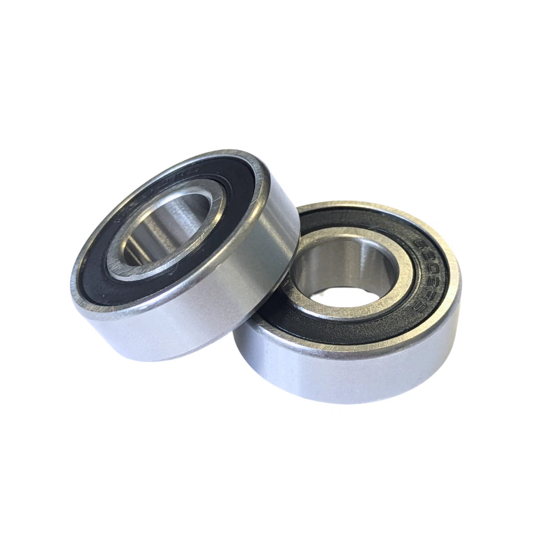 2pcs 6202RS Rubber Sealed Bearings - 15mm ID x 35mm OD x 11mm Width
