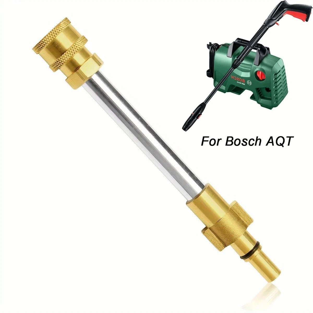 1/4" Quick Connect Brass Adapter for Bosch AQT Jet Pressure Washers Foam Lance