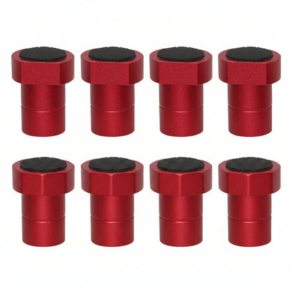 8 pack 20mm aluminium bench dogs with non-slip pad for T-track woodworking