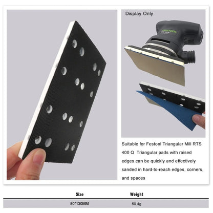 Backing pad 80 x 130mm for Festool RTS 400, RS 400 and SSH-STF sanders