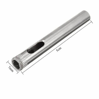 10PCS 6mm Diamond Coated Hole Saw Drill Bits for Glass Ceramic Tile Marble Rock