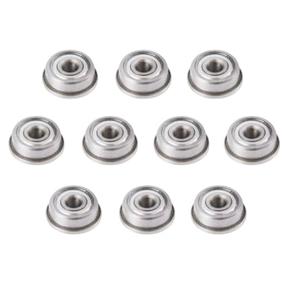 10pcs F623ZZ Flange Deep Groove Ball Bearing 3x10x4mm Shielded Chrome Bearings