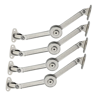 4 pack lift up strut lid flap stay support hinges for cupboards and cabinets