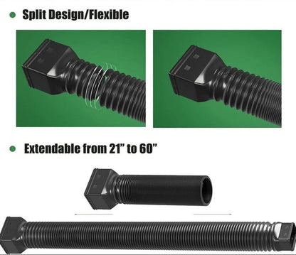 Expandable flexible 150cm guttering drain pipe, rainwater downspout extension
