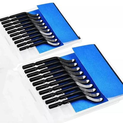 20pcs BS1010 Deburring Tool Knife Blades for Metal, Copper, Steel, Iron, Aluminium, Plastic, PVC