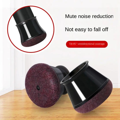 16 Pcs Chair Leg Floor Protectors Black Silicone Chair Leg Feet Covers Caps for 15-20mm Legs