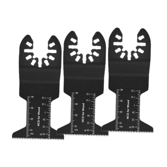 3pcs High Carbon Steel HCS Oscillating Saw Tool Blades - Multitool Quick Release Blades for Wood Drywall Plaster Plastic & PVC
