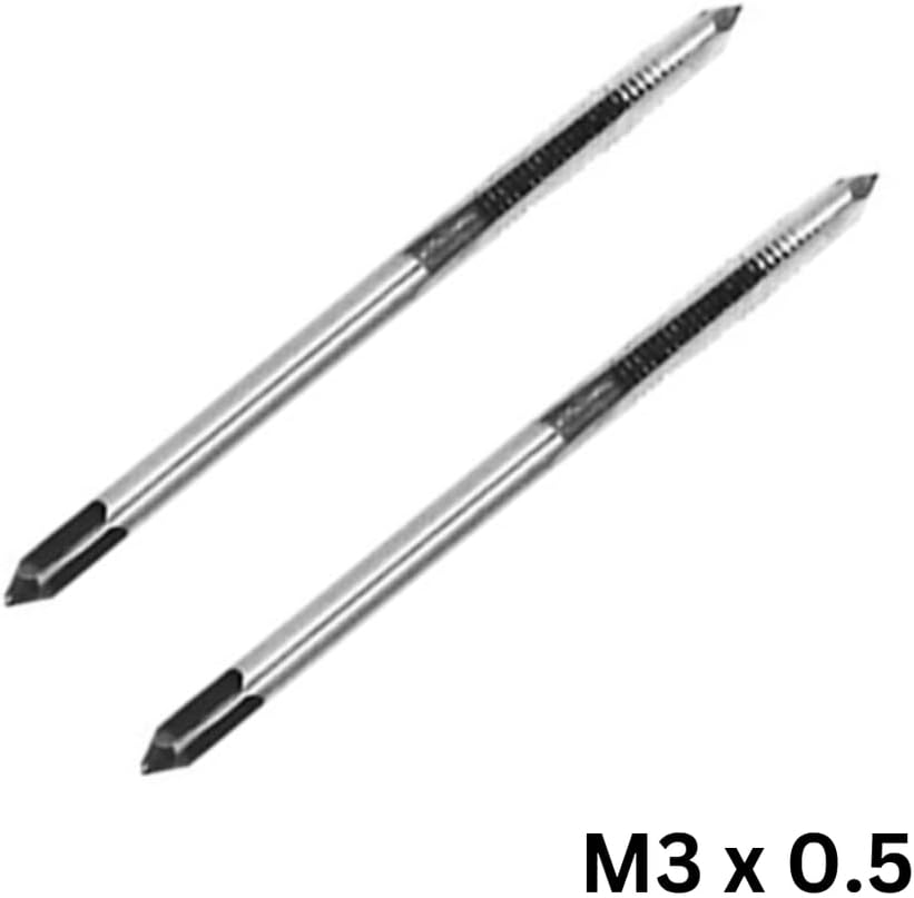 2pc HSS Metric Machine Taps for Screw Tapping Threading M3