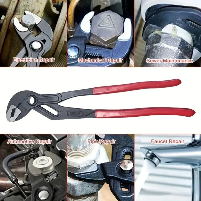 400mm(16") Water Pump Pliers, Fast Adjustable Tongue and Groove Joint Pliers