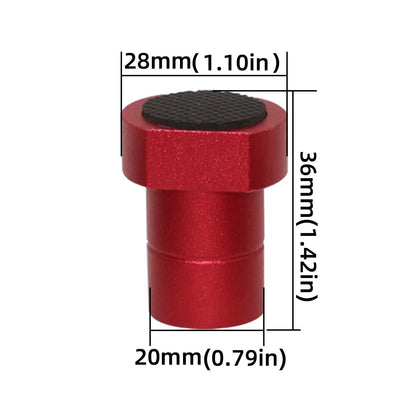 8 pack 20mm aluminium bench dogs with non-slip pad for T-track woodworking