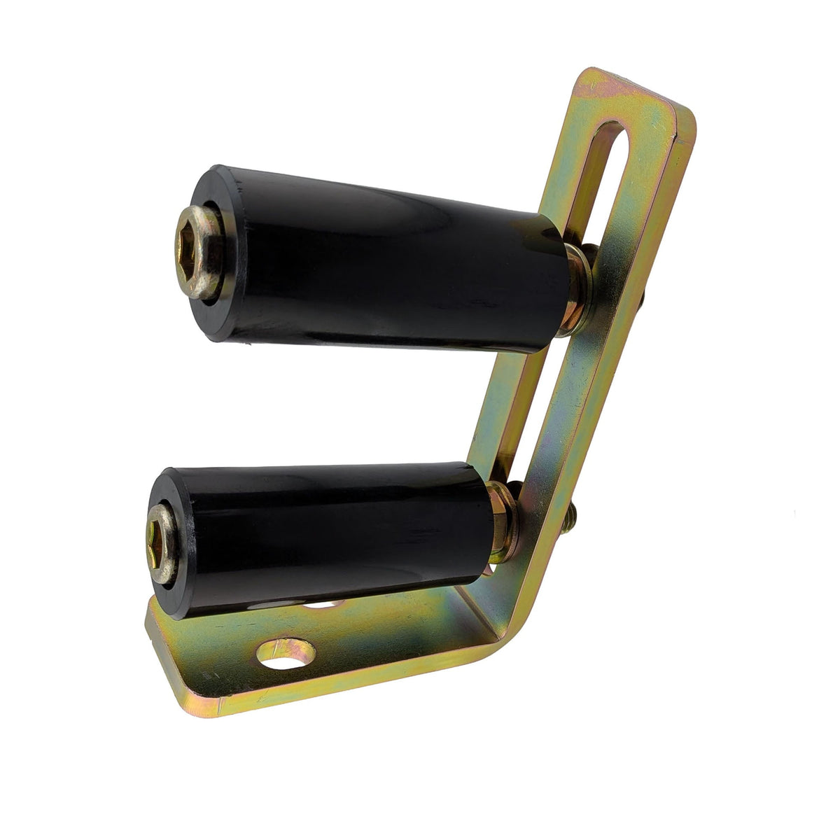 Adjustable 3 inch sliding gate nylon roller guide with L-shaped bracket