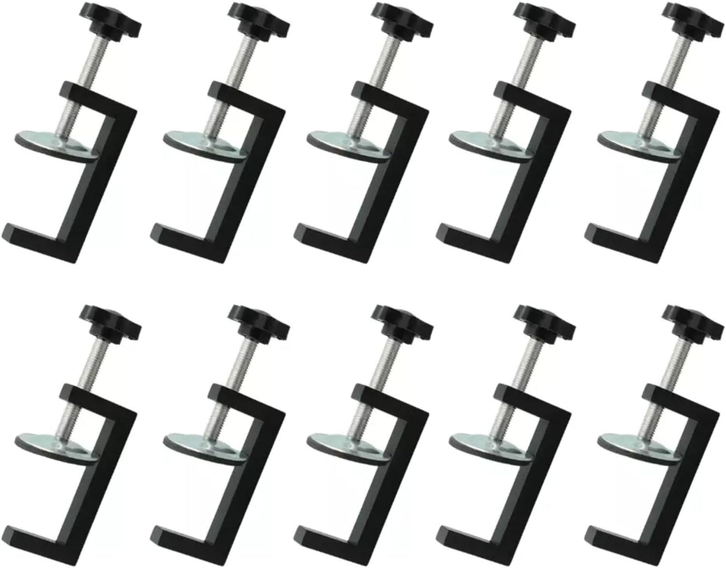 Adjustable G Clamps for Woodwork Carpentry Mini Screw Table C Clamps (10pcs)