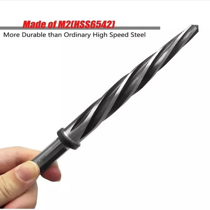 Heavy Duty 5/8" Spiral Flute Hole/Pipe Reamer with 1/2 inch Shank, M2 HSS Bridge Construction Taper Chucking Drill Bit Car/Maintenance Reamer for Metal, Steel, Alloy, Aluminium, Copper & Plastic