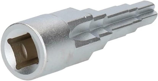 Universal Radiator Valve Tail Key Spanner for 1/2" Ratchet Drive - Fits Most Radiators (1/2", 3/8", 3/4", 1-1/4") - 5 Stage/Step Wrench Tool Attachment