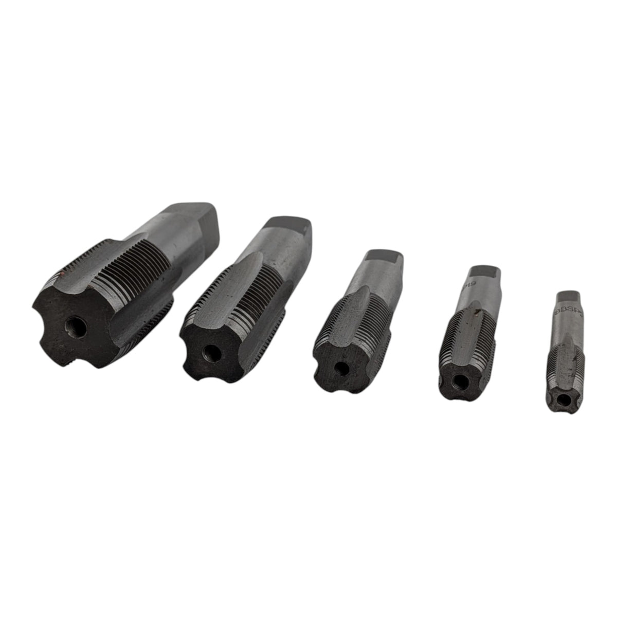 5 Piece BSP Pipe Tap Set, 1/8", 1/4", 3/8", 1/2"