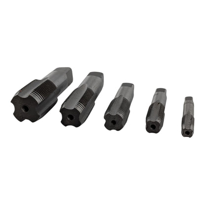 5 Piece BSP Pipe Tap Set, 1/8", 1/4", 3/8", 1/2"