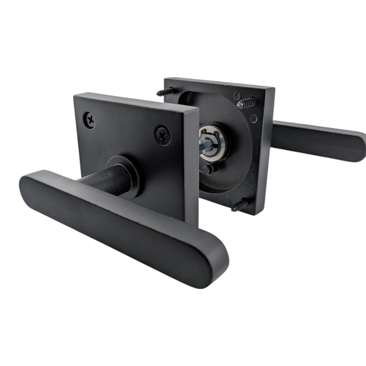 Double Side Auto Gate Latch, Heavy Duty Aluminium Garden Gate Latch for Wooden Gates