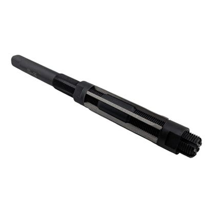Adjustable HSS H8 hand reamer, 23 to 26mm, 6 straight flutes