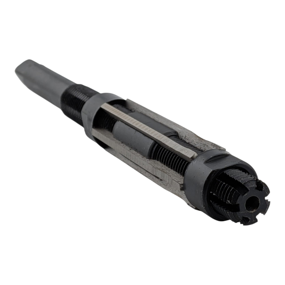 Adjustable HSS H8 hand reamer, 19 to 21mm, 6 straight flutes