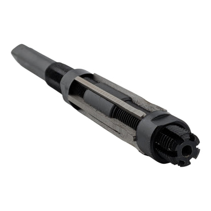 Adjustable HSS H8 hand reamer, 19 to 21mm, 6 straight flutes