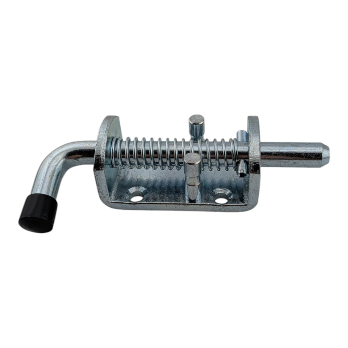 4 silver spring loaded carbon steel barrel bolt latches 12x135mm for doors