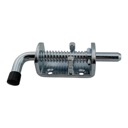 4 silver spring loaded carbon steel barrel bolt latches 12x135mm for doors