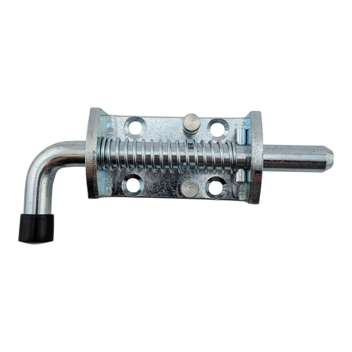 4 silver spring loaded carbon steel barrel bolt latches 12x135mm for doors