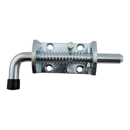 4 silver spring loaded carbon steel barrel bolt latches 12x135mm for doors
