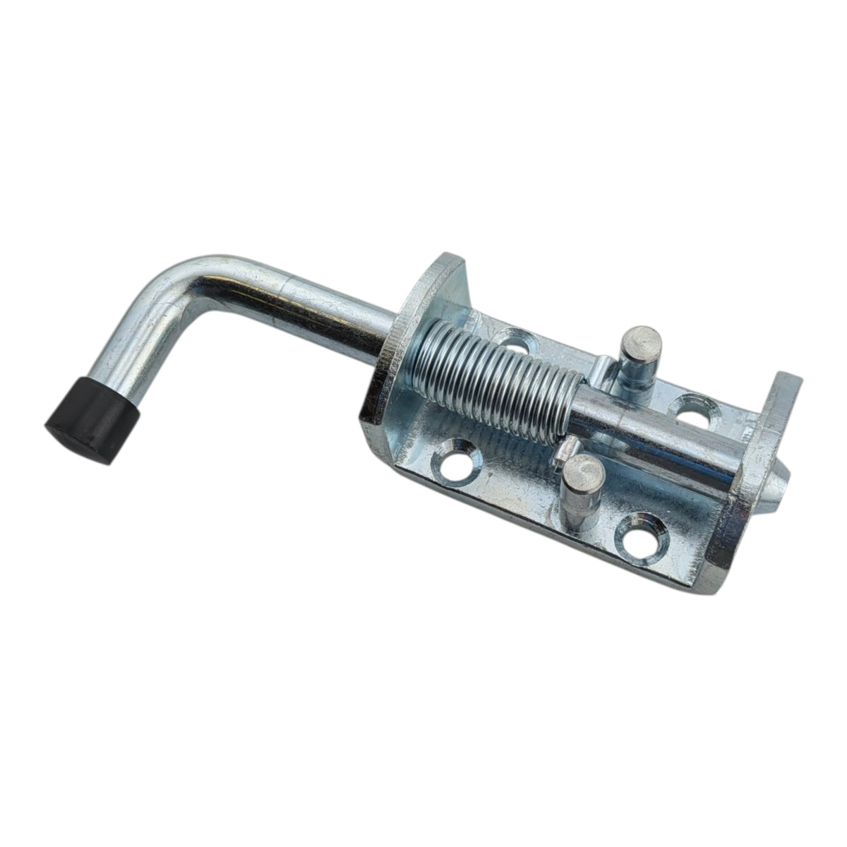 4 silver spring loaded carbon steel barrel bolt latches 12x135mm for doors