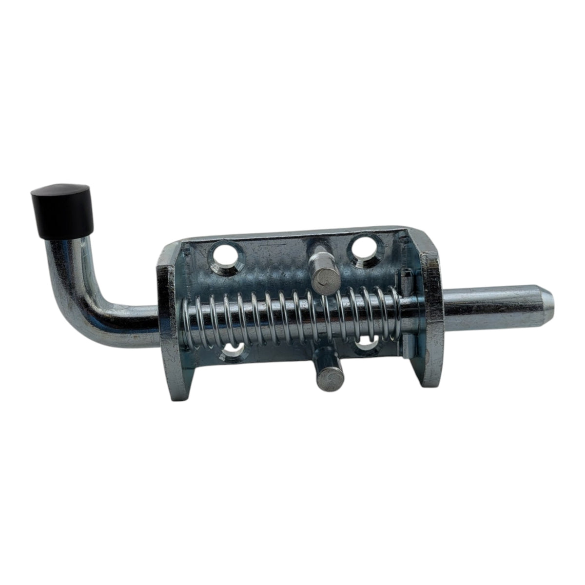 4 silver spring loaded carbon steel barrel bolt latches 12x135mm for doors