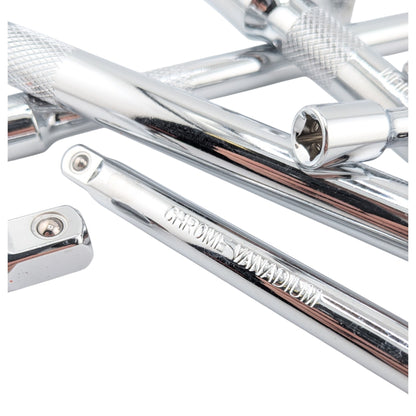 Wobble Extension Bar Set 9PCs, Wobble Socket Extensions, 1/4 3/8 1/2 Drive Socket Extension