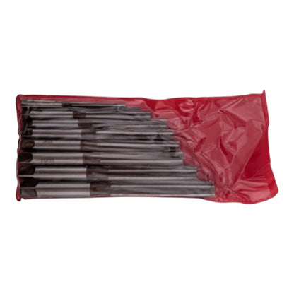 3mm to 12mm H8 hand reamer set, alloy tool steel, 6 straight flutes