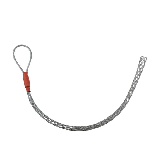 Anti-slip mesh cable pulling grip sock for rope and cable