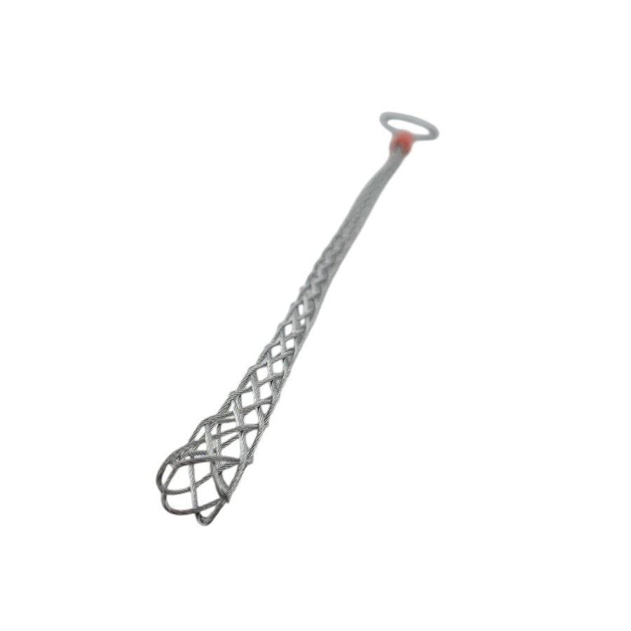Anti-slip mesh cable pulling grip sock for rope and cable