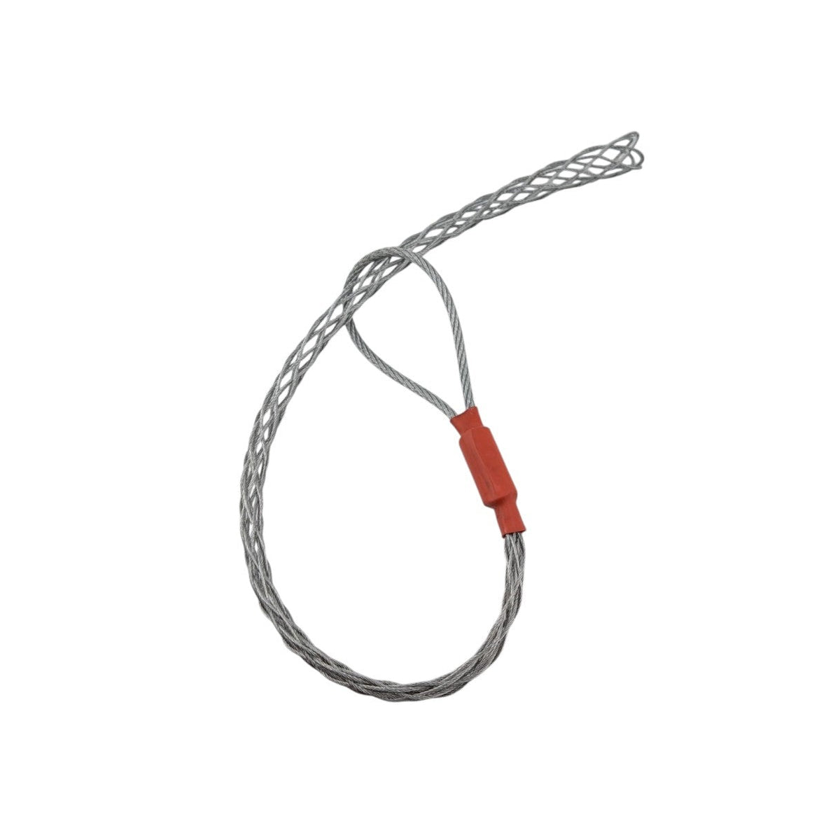 Anti-slip mesh cable pulling grip sock for rope and cable